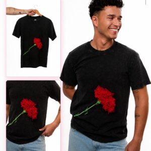 Camiseta Oversize "Flor Roja" x José Perea